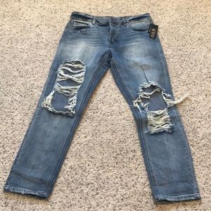 AFRM super high-rise crop denim. Size 28. New.